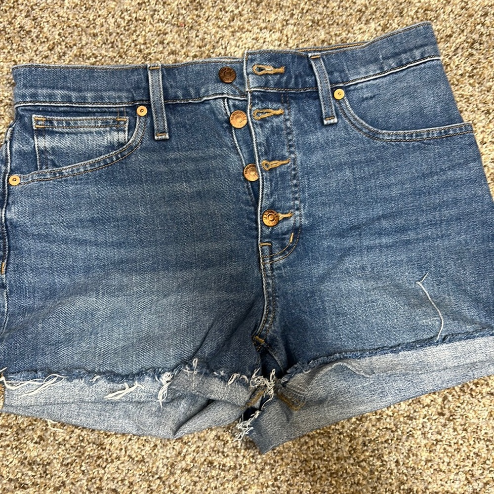 Madewell high rise denim shorts